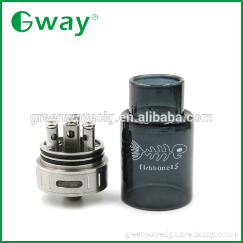 2015 wholesale pure copper connector RDA, Greenway RDA, fishbone XS rda vs velocity rda atomizer